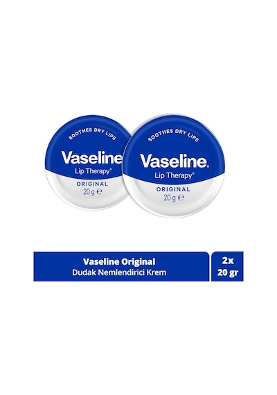 Vaseline Lip Therapy Yumuşatıcı Dudak Kremi Original 2 x 20 G