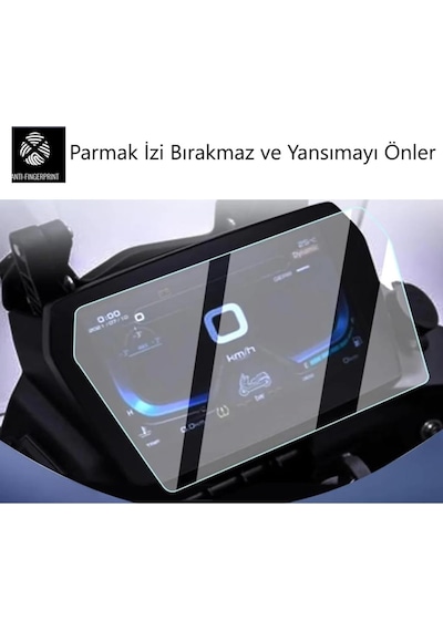 Voge 525 Dsx Mat Ekran Koruyucu 7 İnç Gösterge Paneli Şeffaf