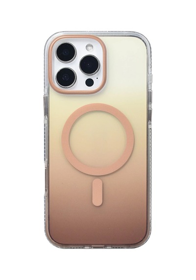 Apple Uyumlu iPhone 16 Pro Max Kılıf M-safe Şarj Özellikli Transparan Renk Geçişli Zore Toros Kapak
