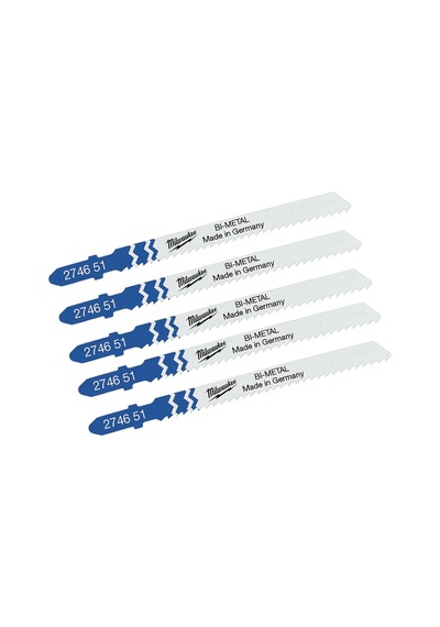 Milwaukee T101A Metal Dekupaj Bıçağı 75 MM 5'li 4932274651
