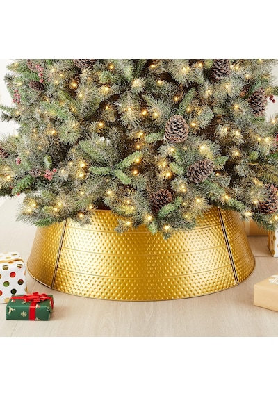 Ayarlanabilir Dövülmüş Metal Noel Ağacı Yaka Süslemeleri, 40 D, Altın, Büyük Gh31066 Diğer
