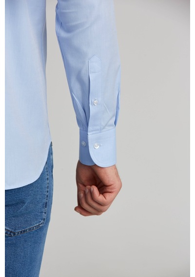 Bisse Regular Fit Uk Klasik D Yaka Cepsiz Mavi Gmkls1kd224004 D35 Mavi