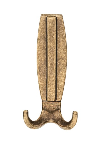 Best Lüks Portmanto Askı, Metal, Vestiyer Askı, 230 Gr, Dolap Askılık, Duvar Askılığı, Antik Sarı Vidalı