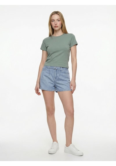 LOFT Slim Fit Kadın Tshirt K.kol Çok Renkli
