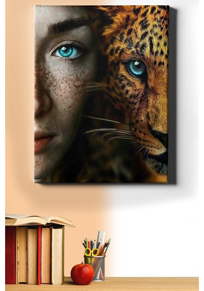 Webstyle Sayılarla Boyama Seti Kasnaklı Vahşi Güzel 50 X 65 Cm