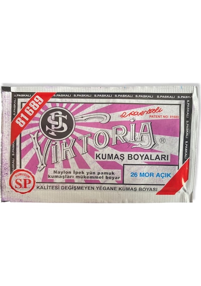 Viktoria Toz Kumaş Boyası - Mor Açık - N.26