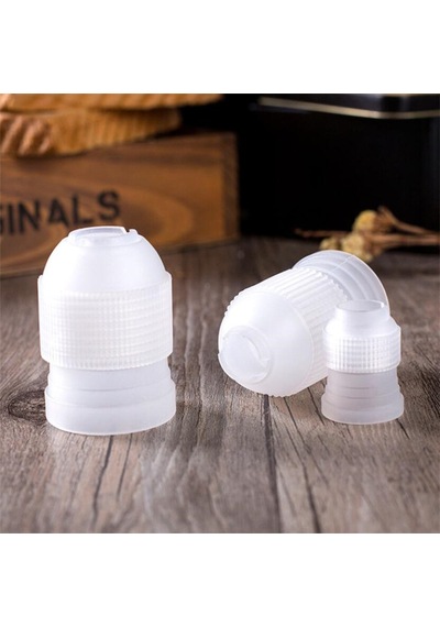 Boru Torbaları Ve Buzlanma Nozulları İçin Plastik Kek Dekorasyon Kuplör Seti - Standart Boyut Çok Renkli