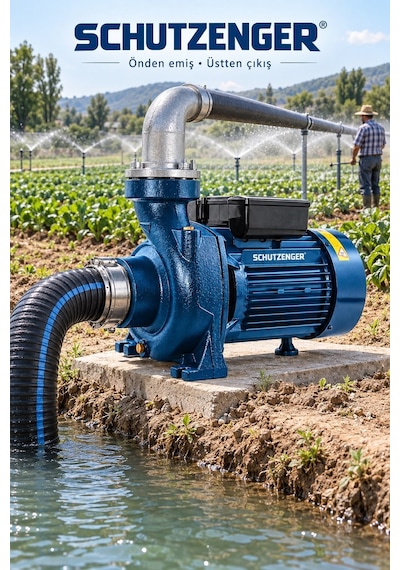 Bakır Sargı 3 Hp Mikro Santrifuj Sulama Pompası 3 Inç 9 Mt Emiş Su Pompası