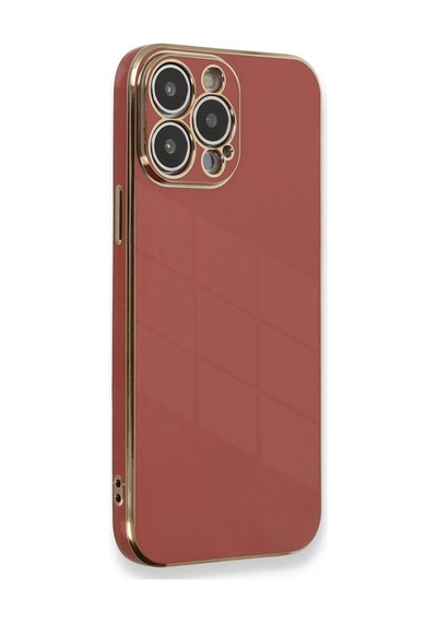 Apple Uyumlu iPhone 15 Pro Kılıf Volet Silikon Kırmızı\