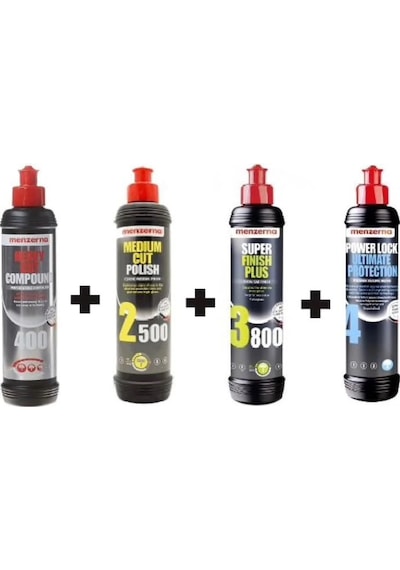 Menzerna Pasta Hare Boya Koruma Seti 250 Ml -400-2500-3800-power