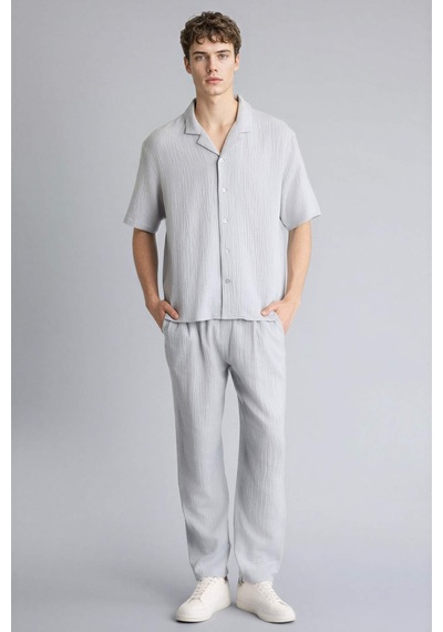 Defacto %100 Pamuk Relax Fit Gömlek C7578ax26smgr130 Gri-gr130