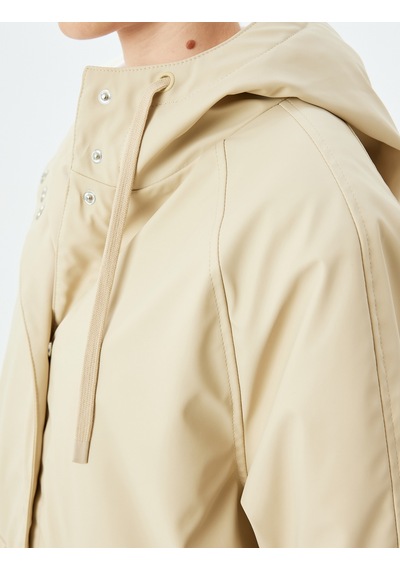 Koton Cepli Çıt Çıt Düğme Kapamalı Cepli İçi Peluş Astarlı Kapüşonlu Oversize Suni Deri Parka Bej 5wak00125ew Ekru Koton Cepli Çıt Çıt Düğme Kapamalı Cepli İçi Peluş Astarlı Kapüşonlu Oversize Suni Deri Parka Bej 5wak00125ew Ekru