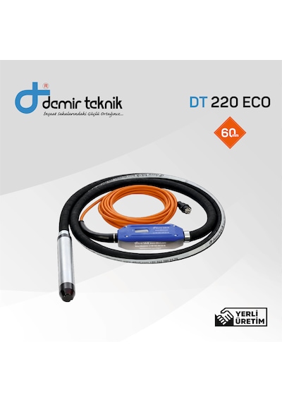 Demir Teknik Dt 220 Eco Kendinden Konvertörlü 60 Mm Beton Vibratörü