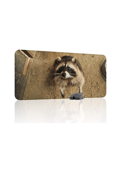 Rakun Kaymaz Dikişli Kauçuk Oyuncu Mousepad V1 - 90x40 Xxl Gaming Mouse Pad Fare Altlığı