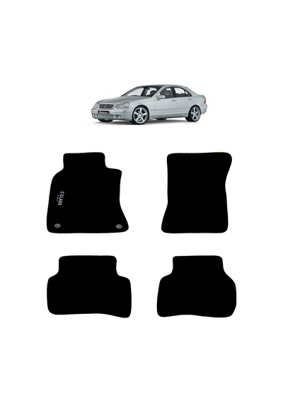 Rizline Mercedes C Serisi W203 2000-2007 Halı Paspas Siyah