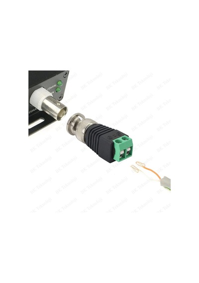 Vidalı Cat 5/6 Koaksiyel Bnc Kablo Konektörü Kamera Video Balun