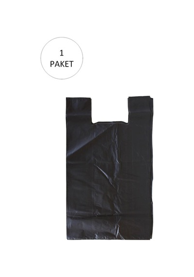 Hubrendy Tedarik Siyah Hışır Atlet Poşet Mini Boy 22x31 Cm 1 Paket Takriben 500 Adet