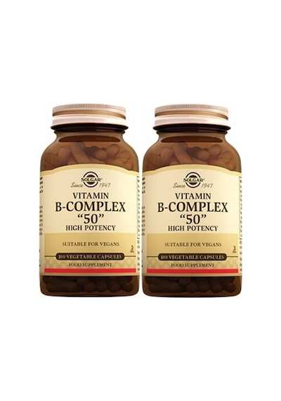 Solgar Vitamin B Complex 50 Mg 100 Kapsül 2 Adet