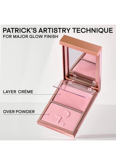 Patrick Ta Major Glow Creme & Powder Transparan Aydınlatıcı İkilisi Soft Launch 2 x 5 G