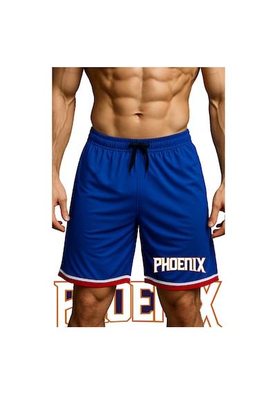Top Glory Cepli Phoenix Baskılı Basketbol Şortu Spor Şort