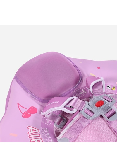 Mambobaby Yüzme Simidi - Pink Ice Cream, Emniyetli , Gölgelikli Ve Ayak Destekli