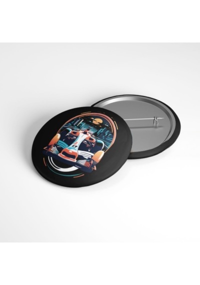 Formula 1 - 58mm Rozet - No.02 Çok Renkli