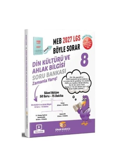 2027 8. Sınıf Din Kültürü Ve Ahlak Bilgisi Soru Bankası Sinan Kuzucu