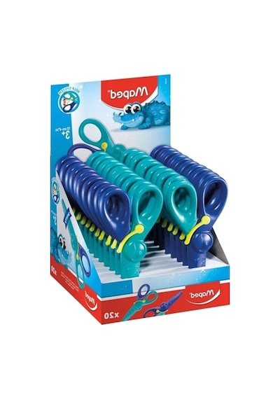 Çocuklar İçin Güvenli 12 Cm Makas, Timsah Tasarımı