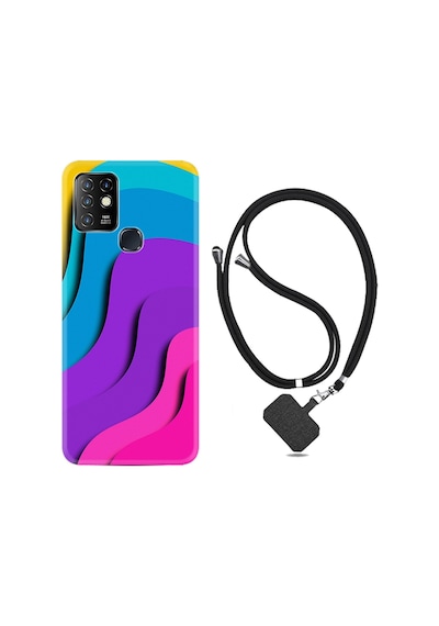 Samsung Uyumlu A71 Kilif Silikon Desen Color Cat 1754 536550028