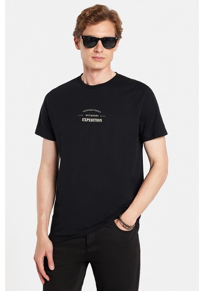 Tudors Erkek Slim Fit Dar Kesim %100 Pamuk Yumuşak Dokulu Baskılı Siyah Bisiklet Yaka Tişört-33164 Siyah Tudors Erkek Slim Fit Dar Kesim %100 Pamuk Yumuşak Dokulu Baskılı Siyah Bisiklet Yaka Tişört-33164 Siyah