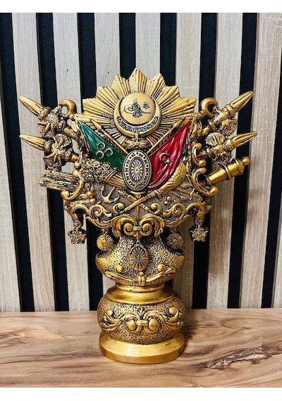 Osmanlı Devlet Arması 3 Boyutlu Dekoratif Obje Makam Odası Ve İş Yeri Hediyesi