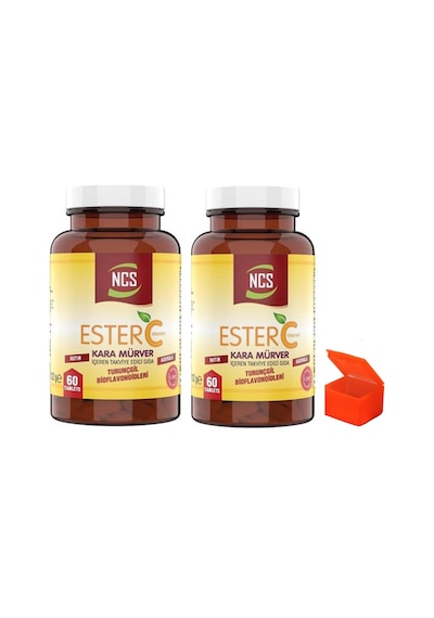 Ncs Ester C Vitamin 1000 MG Kara Mürver 120 Tablets+Hap Kutusu