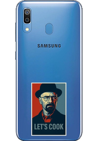 Samsung Galaxy A20-a30 Uyumlu Lets Cook Afiş Baskılı Silikon Kılıf Renkli