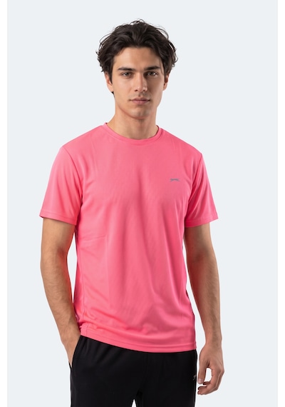 Slazenger Haunted I Erkek Neon Pembe Tişört
