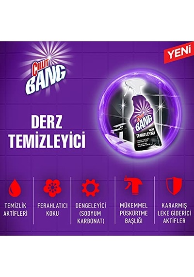 Cillit Bang Derz Arası Temizleyici Sprey 750 Ml 1 X 750 Ml 10'lu Set