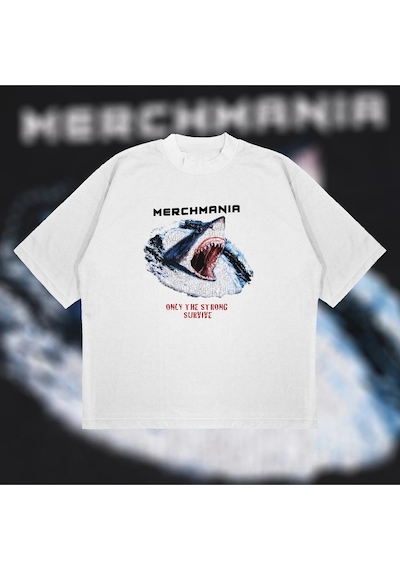 Tarzsokak Alpha Depth Oversize Unisex Pamuklu Nefes Alan Kalın Kumaşlı Beyaz