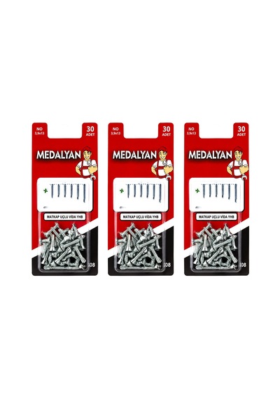 Medalyan Vida Matkap Uçlu 3.9x13 Yhb 30pcs- 12'li Paket 3.9 x 13
