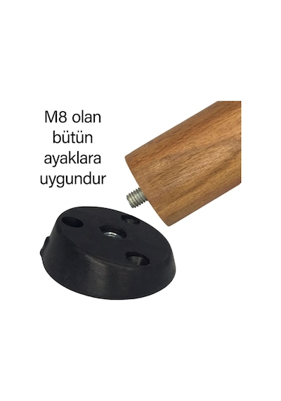 3 Adet Dereceli Ayak Tabanı Siyah Mobilya Masa Sehpa Ayağı Bağlantı Aparatı Açılı Plastik