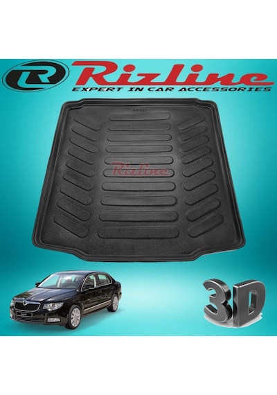 Skoda Süper B 3D Bagaj Havuzu Paspası 2008-2014 Arası Rizline N11.14064