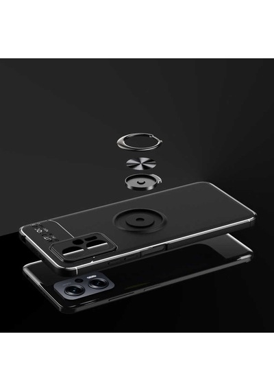 Xiaomi Redmi Note 12 5g Kılıf Yüzüklü Magnetli Ravel Case Kapak