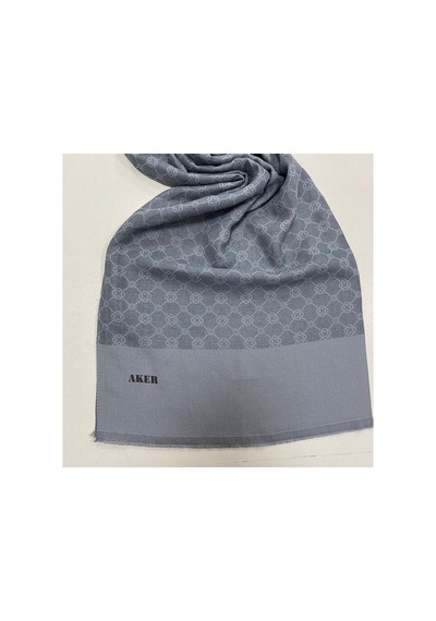 Aker Elegance Monogram Şal 972 Gri