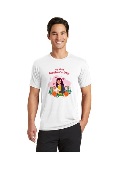 Anneler Günü My Mother's Day Beyaz Erkek Tshirt Beyaz