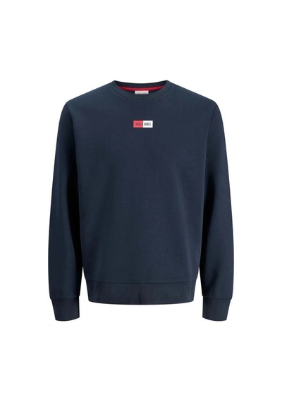 Jack & Jones Jack&jones 12310759 Jjpan Sweat Crew Neck Smu Navy Blazer Erkek Sweatshirt Lacivert