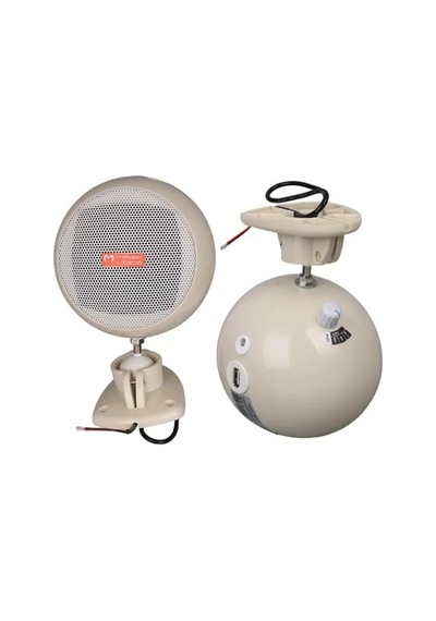 Hubrendy Sh Magicvoice Mv-12 7.5 Cm 20 Watt Komütatörlü Hat Trafolu Krem Beyazı Sütun Sarkık Hoparlö