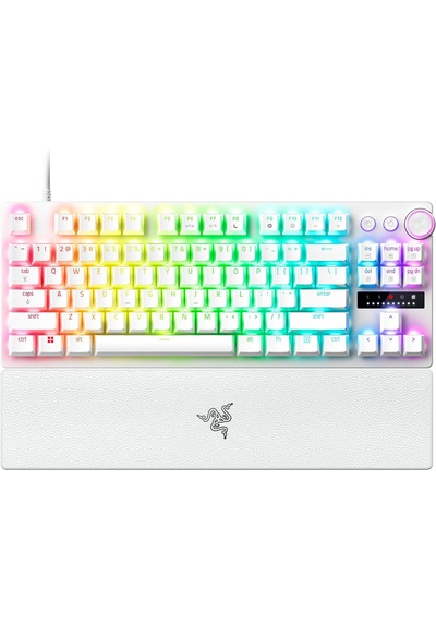 Razer Rz03-04981700-r3m1 Huntsman V3 Pro Tkl Beyaz Rgb Analog Optical Switch Kablolu Mekanik Oyuncu Klavyesi