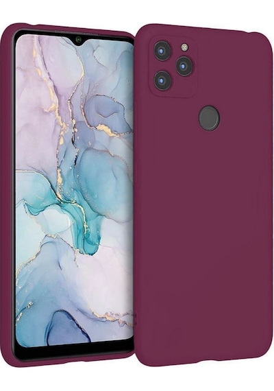 General Mobile Gm22s Uyumlu Silikon Kılıf - Pastel Tonu Kamera Korumalı Esnek Kapak - Mürdüm Mürdüm