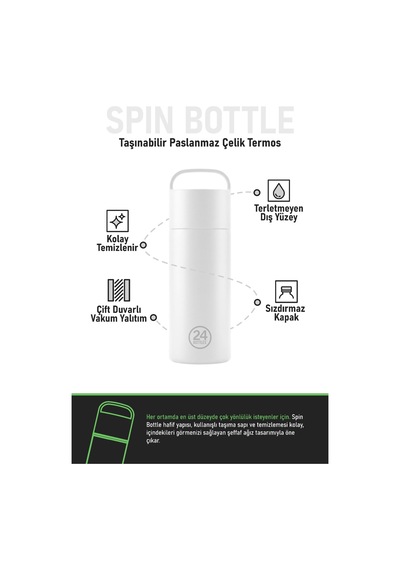 Spin Bottle Daydreaming Yellow Paslanmaz Çelik Termos 730 Ml Sarı