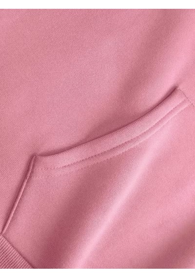 Nevermind Te Amo Çift Hoodie Oversize Unisex Sevgili Kombin Sweatshirt Pembe
