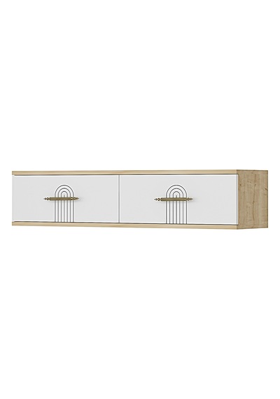 Da1215db - İda Dresuar, Antre Hol Rafı, Ayaksız Tv Sehpası, Safirmeşe - Beyaz 120cm Da1215db - İda Dresuar, Antre Hol Rafı, Ayaksız Tv Sehpası, Safirmeşe - Beyaz 120cm