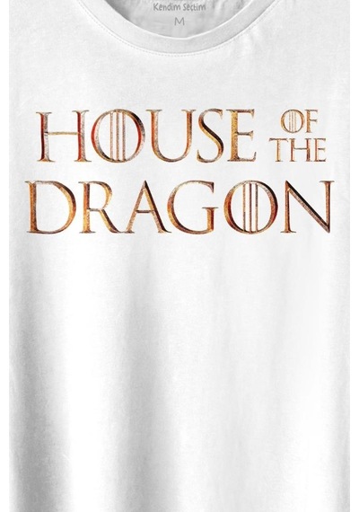 House Of The Dragon Logo Targaryen Baskılı Tişört Unisex T-shirt 001